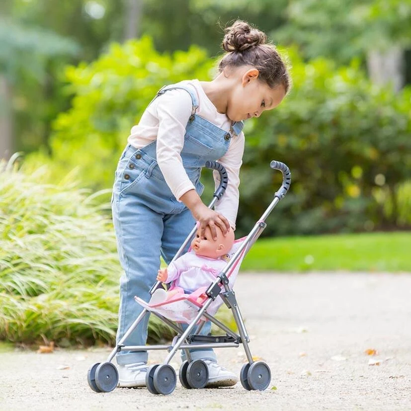 BB36/42 POUSSETTE CANNE ROSE - COROLLE ACCESSOIRES – Image 5