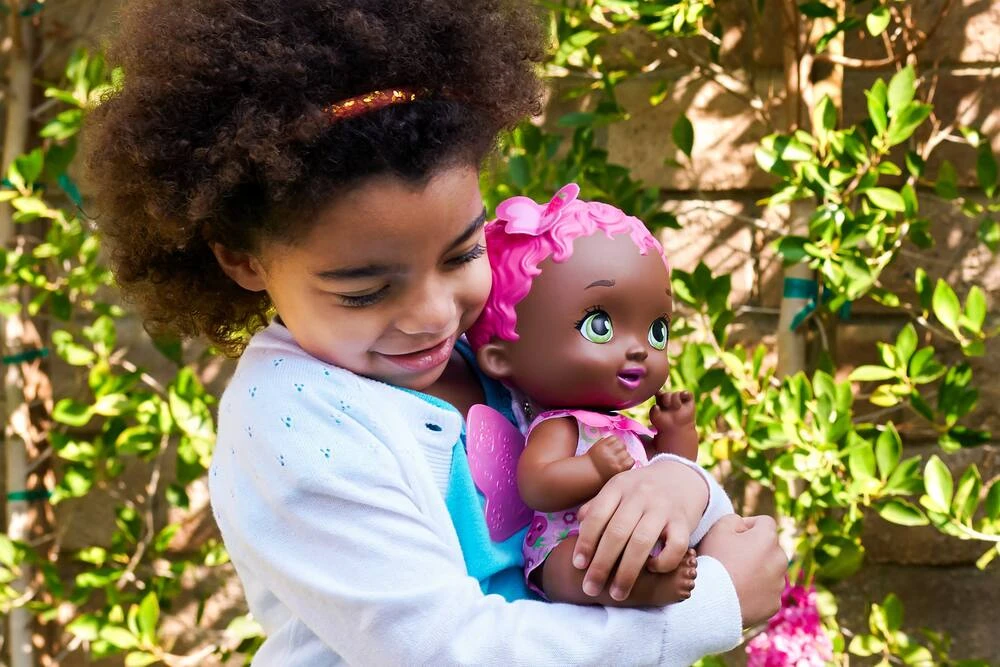 MATTEL MY GARDEN BABY - POUPON BÉBÉ PAPILLON FRAISE SE RÉGALE – Image 3