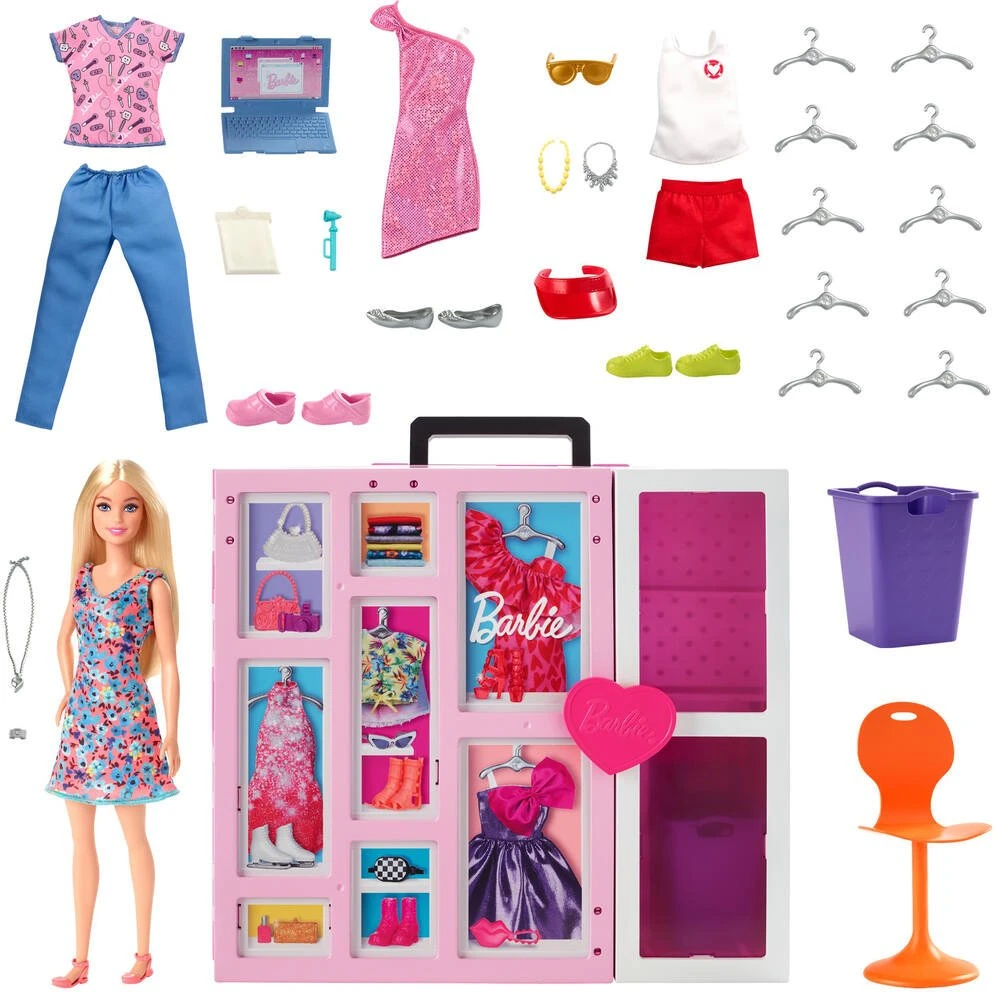 MATTEL POUPEE BARBIE ET COFFRET DRESSING DELUXE â Image 2