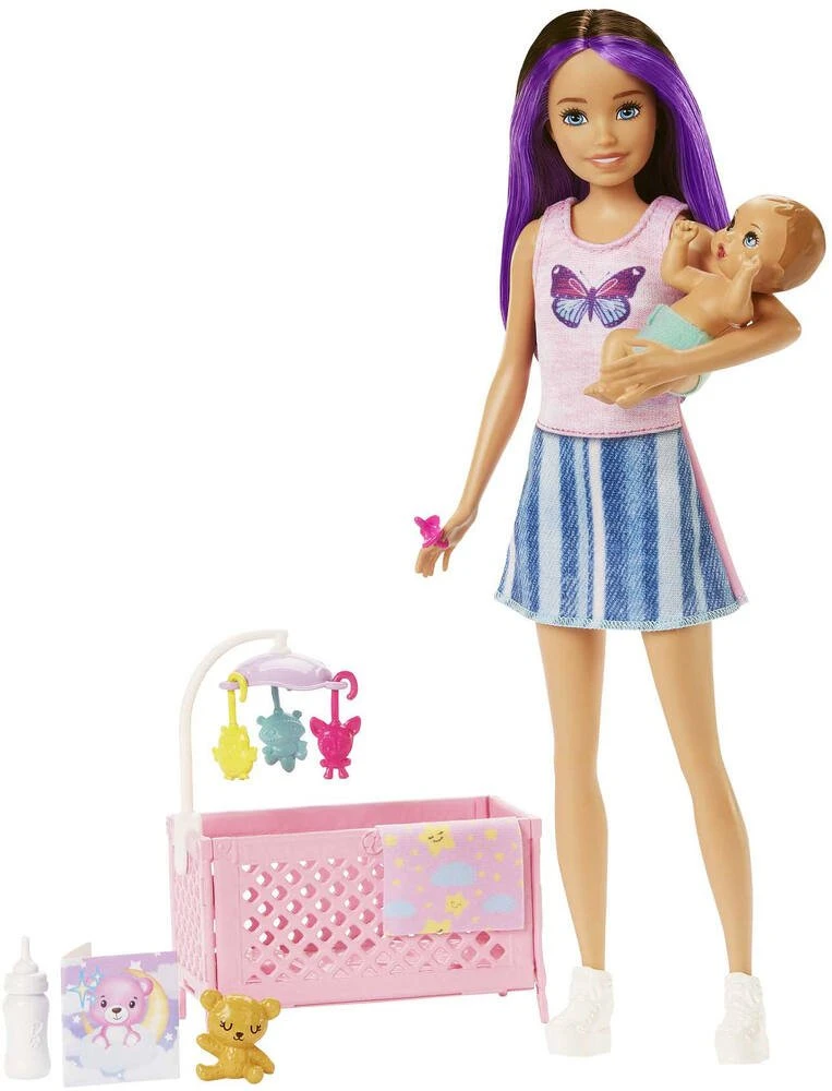 MATTEL BARBIE - COFFRET SKIPPER BEBE AU LIT