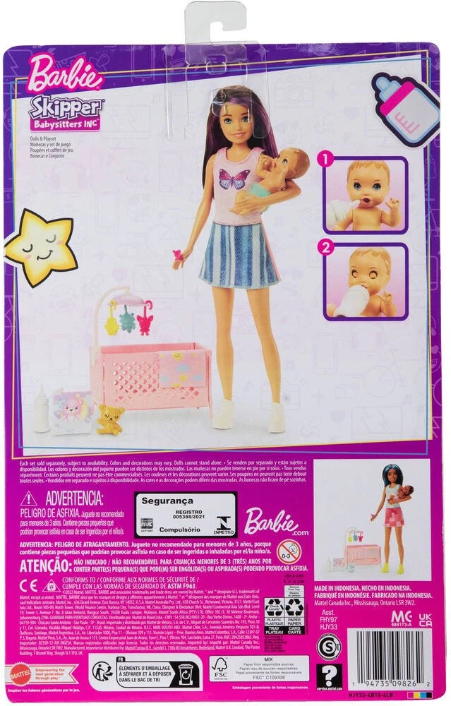 MATTEL BARBIE - COFFRET SKIPPER BEBE AU LIT â Image 6