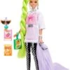 MATTEL POUPEE BARBIE EXTRA NATTE VERT FLUO
