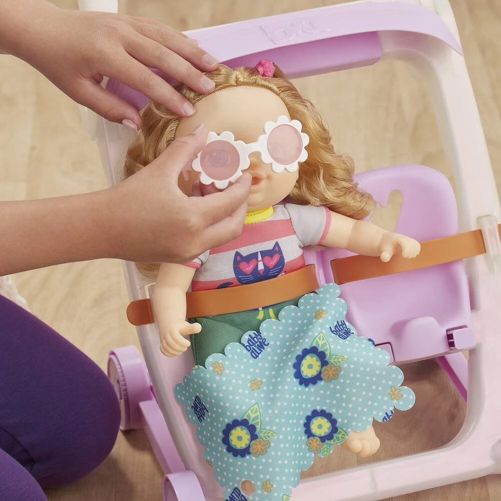 Hasbro BABY ALIVE - POUSSETTE + BEBE – Image 3
