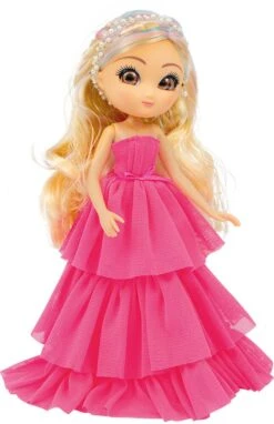 UNIQUE EYES - GRAN GALA : POUPÉE UNIQUE EYES 25 CM AVEC ROBE DE GALA - REBECCA